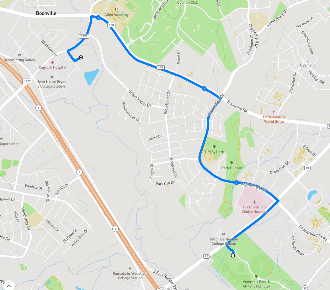The ruck route